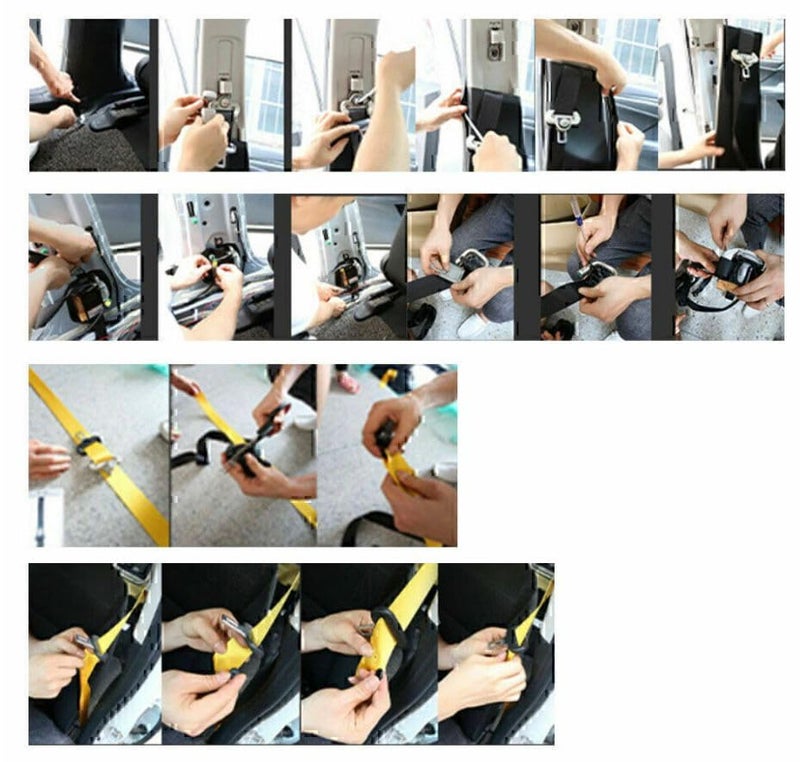 AUTO MT وسادات حزام الأمان لسيارة رياضية JDM 3.6م للت drifting (حزام أمان أزرق 3.6م) - Image 4