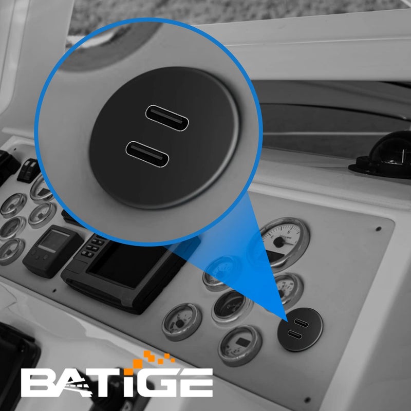 كابل USB 3.0 مزدوج المنافذ من ذكر إلى منفذي Type C 3.0 أنثى لتثبيت متساوٍ في السيارة، كابل تمديد USB C 3.0 لتثبيت اللوحة للسيارة والشاحنة والقارب والدراجة النارية - 3 أقدام - Image 4