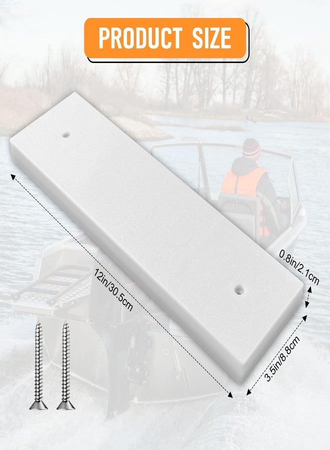 HDWGGD Transducer Mounting Plate Boat Transducer Mounting Board Hardware Kit UV Resistant Marine-Grade Transducer Mounting Block Kit - 0.8 inch Thickness (White) - Image 2