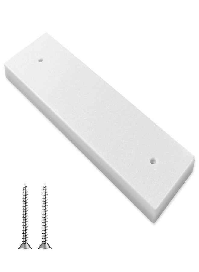 HDWGGD Transducer Mounting Plate Boat Transducer Mounting Board Hardware Kit UV Resistant Marine-Grade Transducer Mounting Block Kit - 0.8 inch Thickness (White) - Image 1