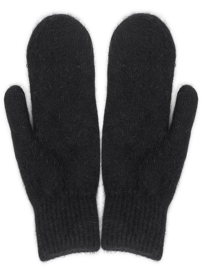 OVOY Winter Knitted Mittens Soft Warm Elastic Cold-Weather Thick Lining Gloves for Women and Men - Image 1