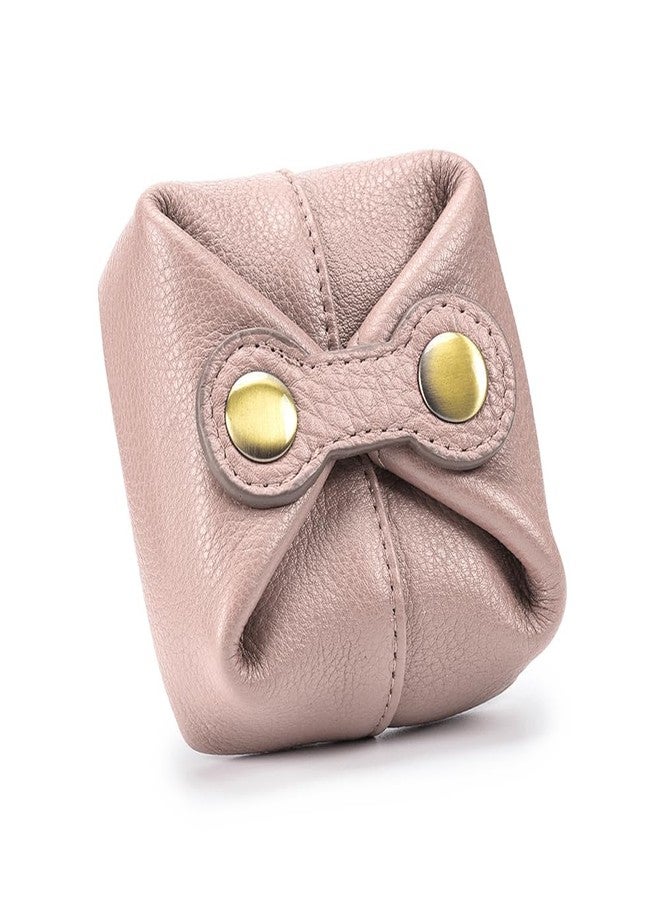 DONGKER Coin Pouch,Leather Coin Pocket Wallet Wear Resistant Cash Change Wallet with Mini Snap for Men Women - Image 1