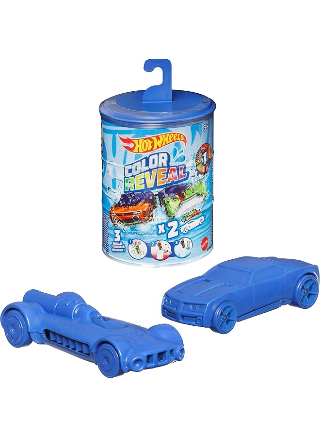 Hot Wheels Color Reveal 2 Pack Of Vehicles With Surprise Reveal And Color Change Feature - Image 1