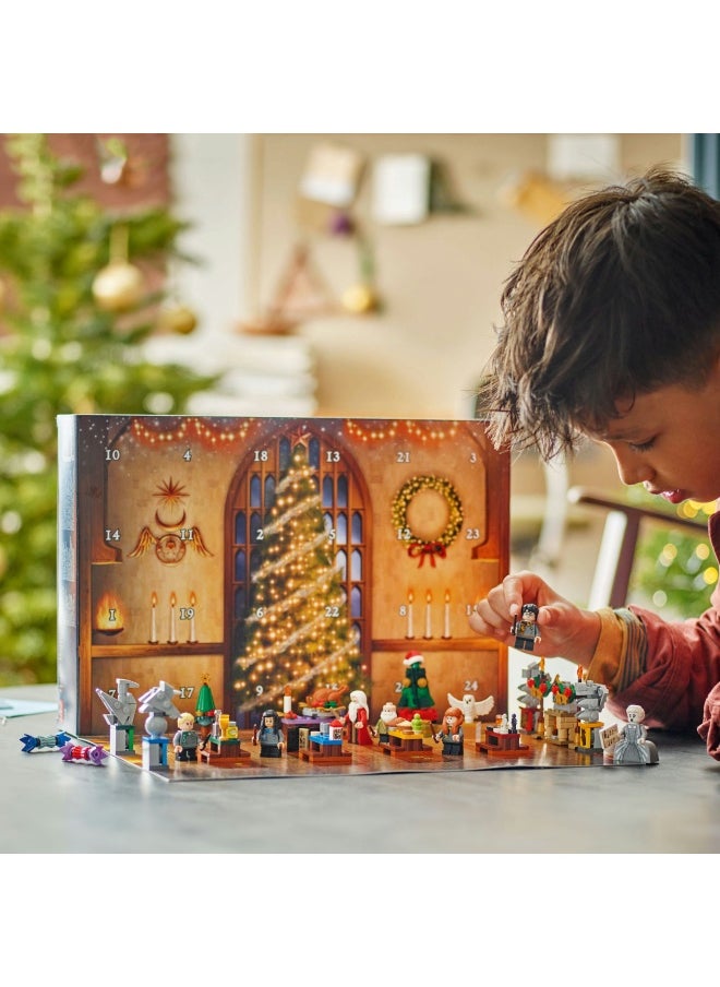 LEGO Harry Potter Advent Calendar 2024, Hogwarts Fantasy Toy for Kids, Includes 7 Minifigures and 16 Mini Builds, Christmas Countdown Treat, Gift for 7 Plus Year Old Girls, Boys and Fans 76438  - Image 4