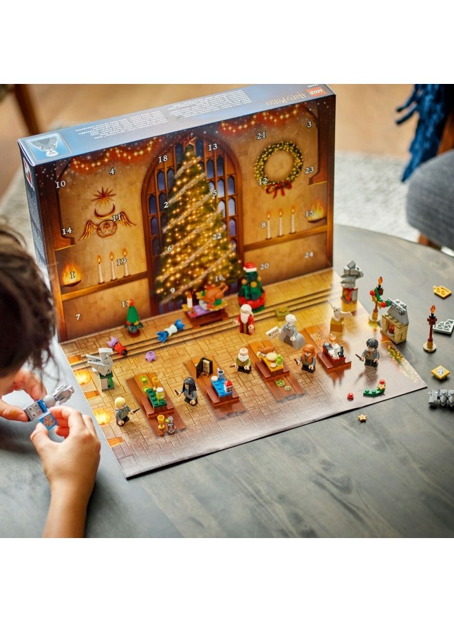 LEGO Harry Potter Advent Calendar 2024, Hogwarts Fantasy Toy for Kids, Includes 7 Minifigures and 16 Mini Builds, Christmas Countdown Treat, Gift for 7 Plus Year Old Girls, Boys and Fans 76438  - Image 5