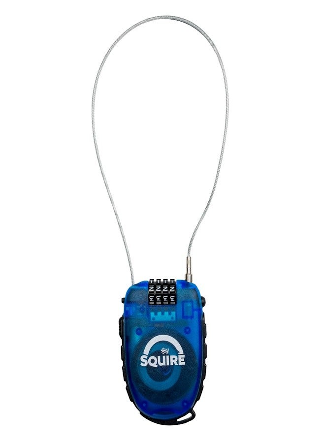 Squire Locks Retrac Max Multi-Use Retractable Cable Lock - 4-Wheel Combination with 900 mm Cable - Lightweight, Multi-Use Retractable Cable Lock for Bikes, Helmets, Skis, Snowboards, Luggage - Image 2