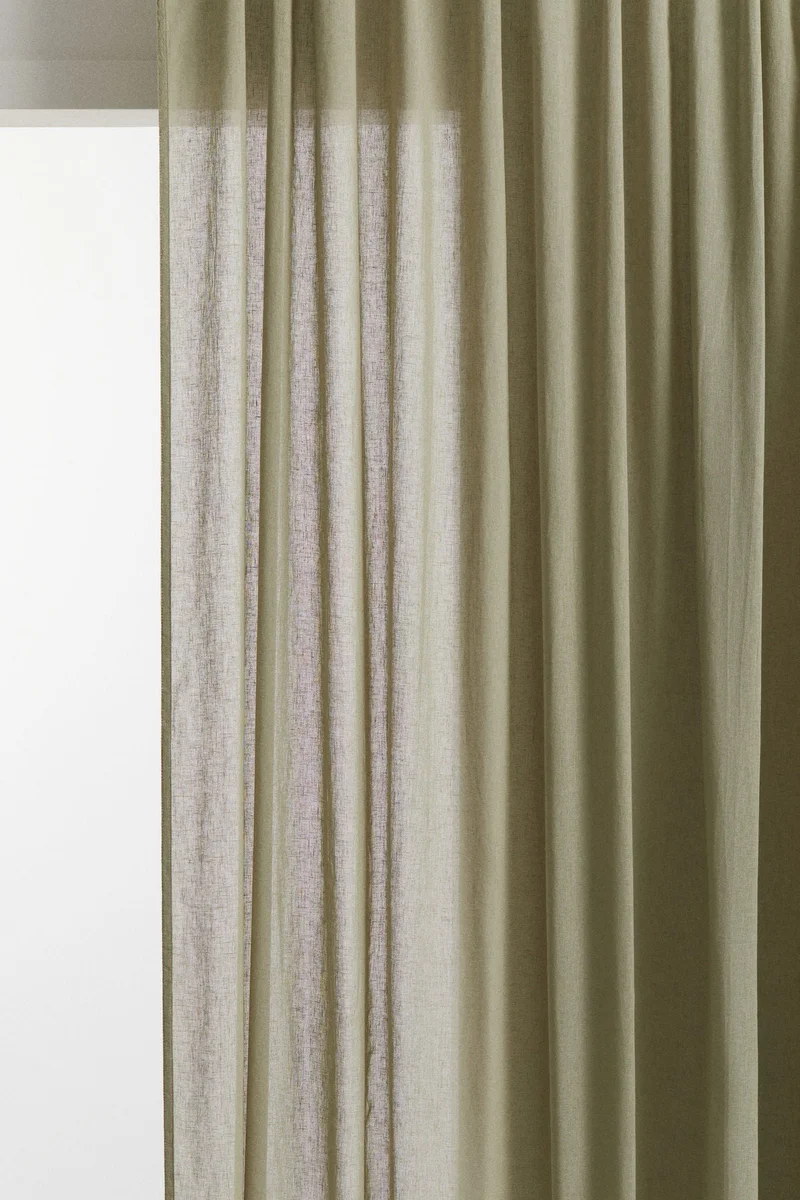 H&M 2-pack linen-blend curtain lengths