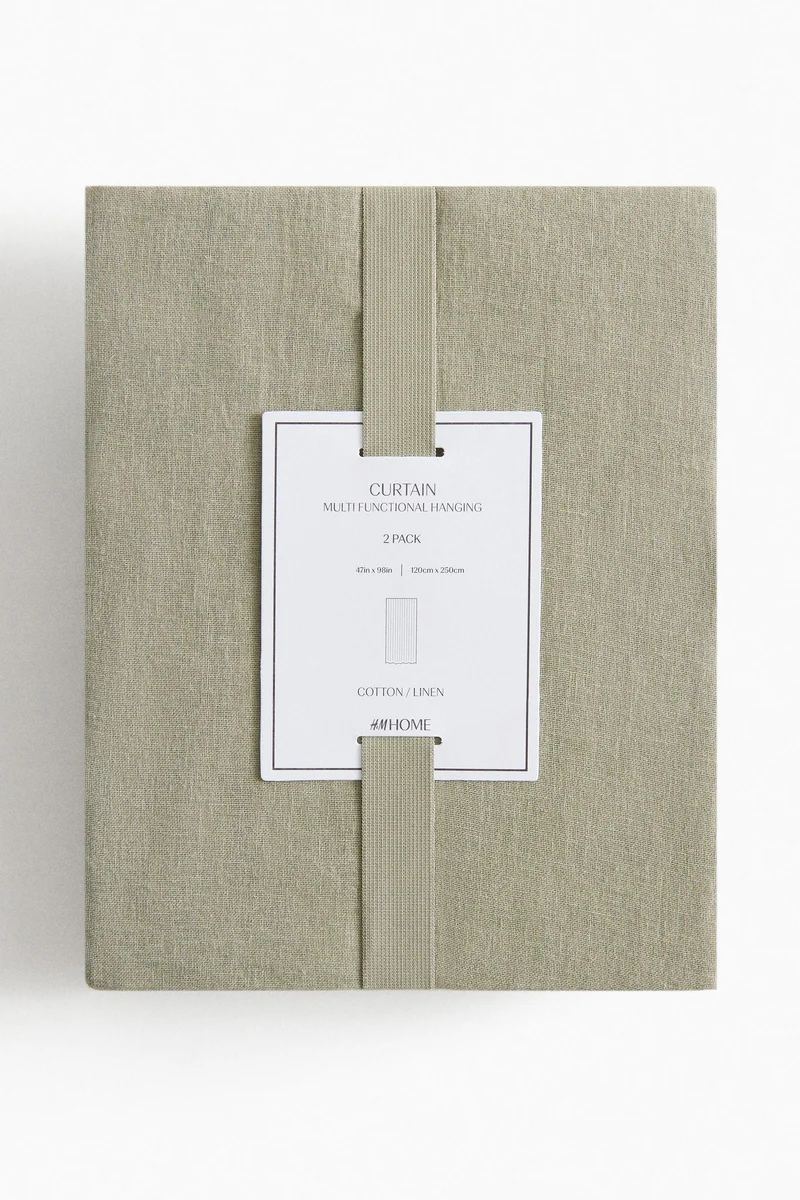 H&M 2-pack linen-blend curtain lengths