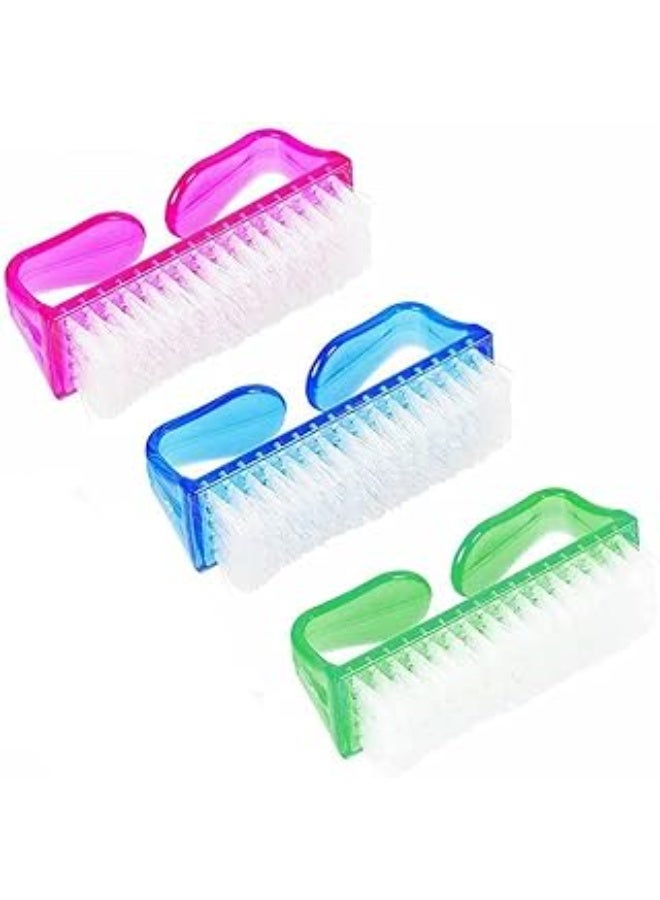 Nail Brushes Set, Pack of 2, Scrubbing Cleaning Brush, Pedicure Brushes, Premium Quality and High Performance, Plastic Handle, Ergonomic Design, Smooth Texture - Image 1
