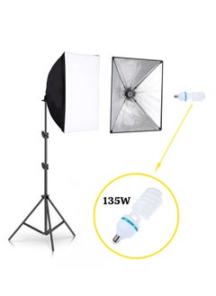 Mi VAZA Photography Fill Light Set - Studio Photography Lighting Kit - 135W Light Bulb - With Storage Bag - Softbox Lighting Kit For Photo, Video, Portrait and Live  - Image 2