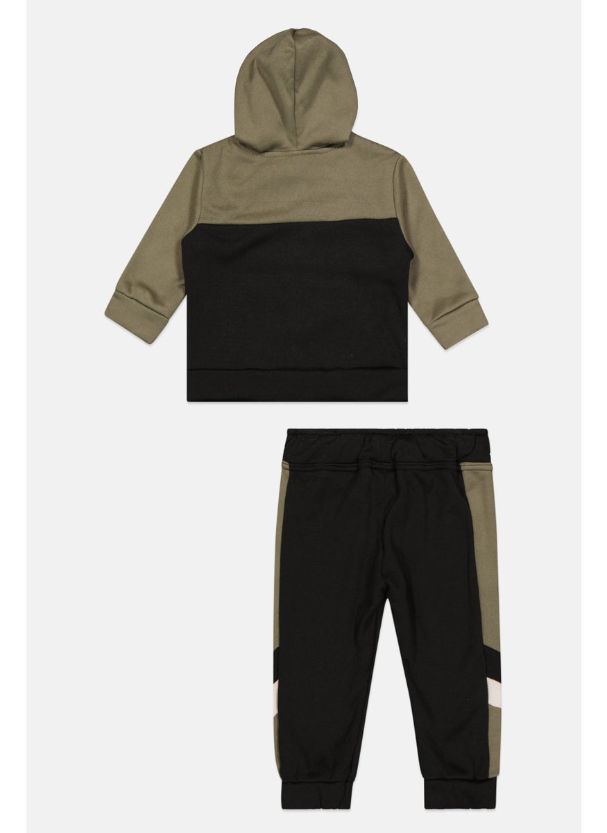 Body Glove - Toddlers Boy 2 Pcs Brand Logo Hoodie And Pant Set, Black Combo - Image 1