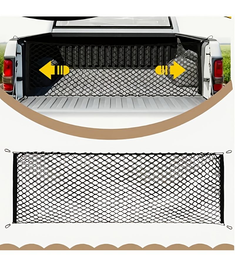 Adjustable Elastic Net For Truck Storage Car Trunk Organization Home Storage Black - Image 4