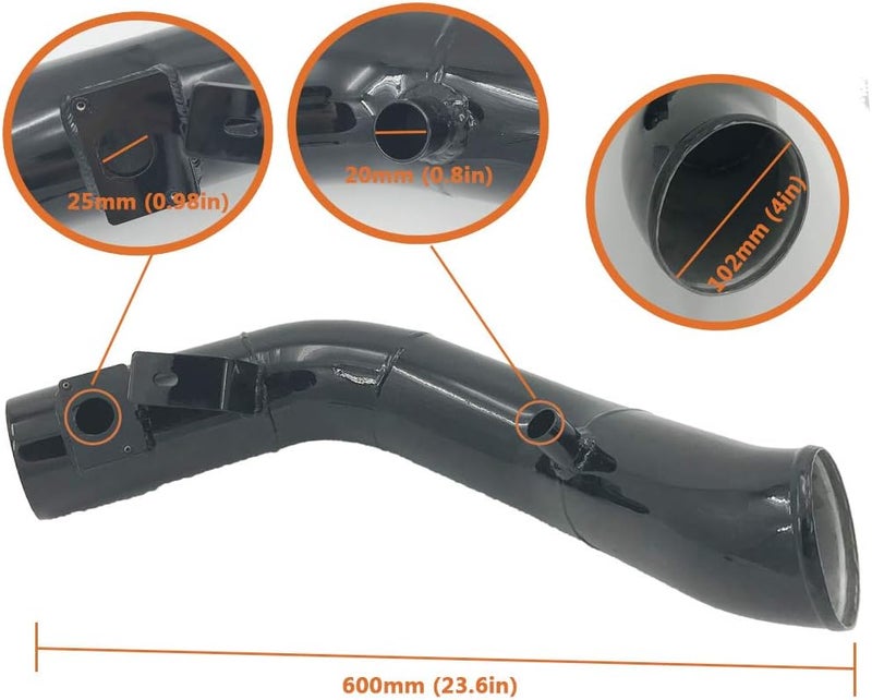 MOOSUN Cold Air Intake Kit for 2003-2007 Ford 6.0L F-250 F-350 Powerstroke Diesel (Black) - Image 4