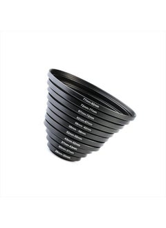 K&F Concept 11pcs Metal Stepping Rings Step Up Ring Set 26-30MM 30-37MM 37-43MM 43-52MM 52-55MM 55-58MM 58-62MM 62-67MM 67-72MM 72-77MM 77-82MM Compatible with Canon Nikon DSLR Cameras Lens  - Image 2