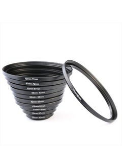 K&F Concept 11pcs Metal Stepping Rings Step Up Ring Set 26-30MM 30-37MM 37-43MM 43-52MM 52-55MM 55-58MM 58-62MM 62-67MM 67-72MM 72-77MM 77-82MM Compatible with Canon Nikon DSLR Cameras Lens  - Image 1