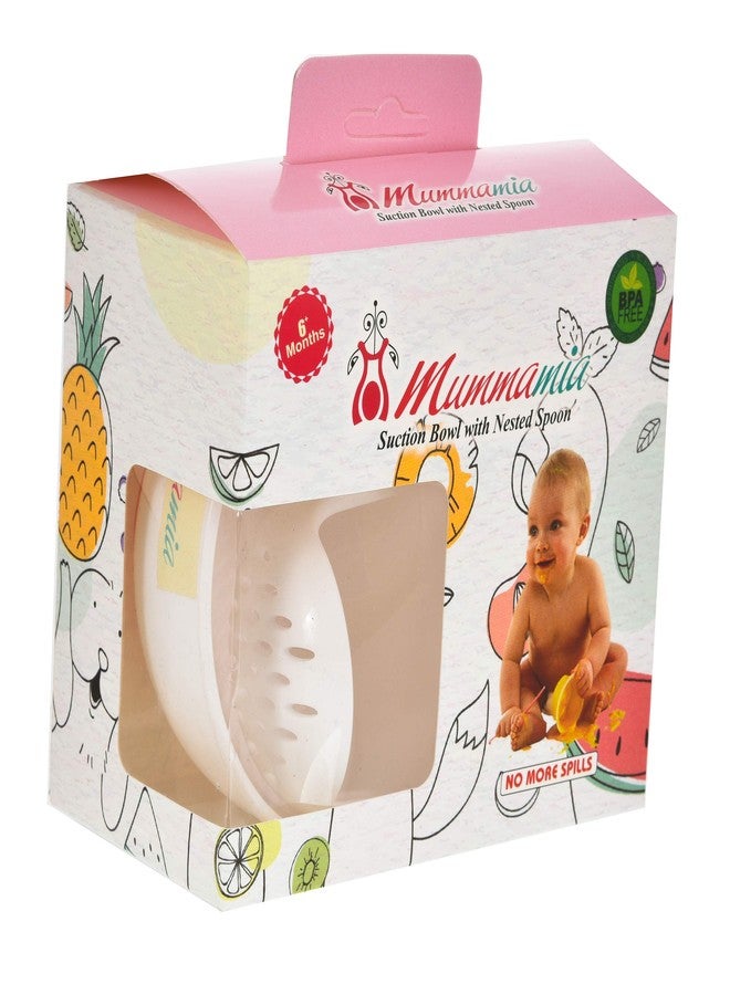 Mummamia Baby Mash & Serve 2 Pc Anti-Slip Bowl & Masher Set (Blue) - Image 5
