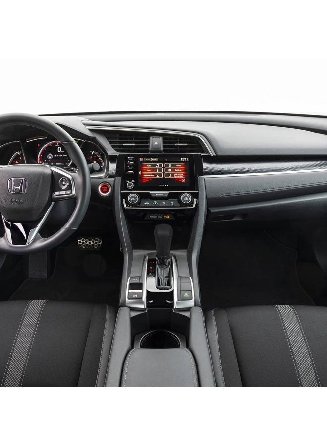 Auto Car Leather Gear Shift Knob Cover for Honda Civic 10th Gen 2021 2020 2019 2018 2017 2016 Accessories (D) - Image 5