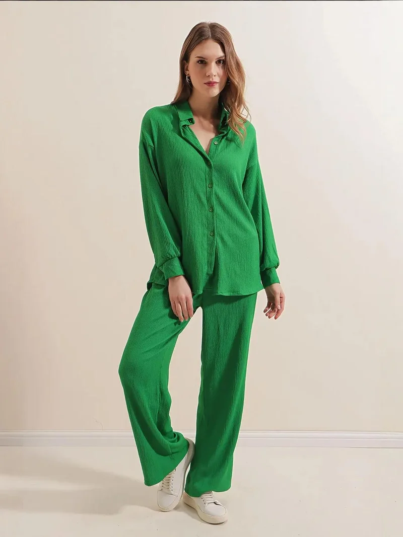 بيغ دارت طقم بيجامة رجالي محبوك بأكمام طويلة من