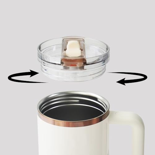 Dreamfocus 20 oz Leak Proof Flip Straw Lid Replacement for Stanley 20 oz Quencher H2.0 and ProTour Tumbler - Image 4