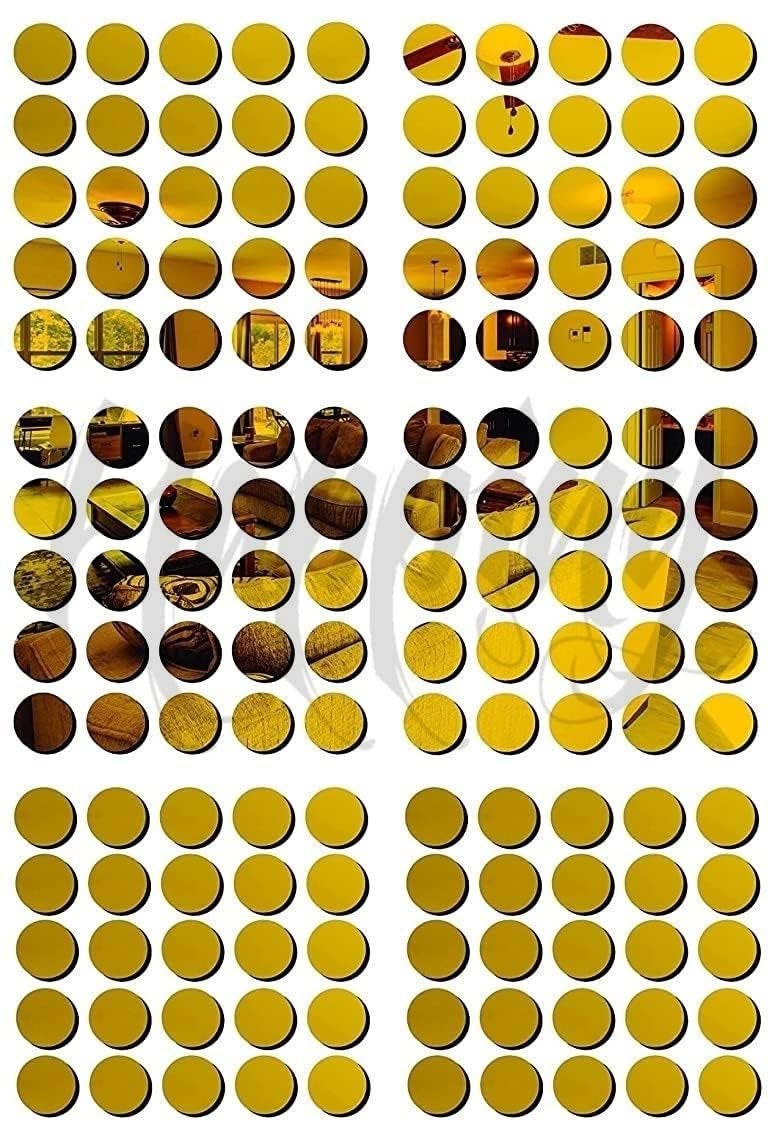 Sehgal 560 Golden Dot Stickers 12 mm (0.5 inch) Round Dot Sticker Self Adhesive, Gifts, Crafts, and Product Branding - Image 2