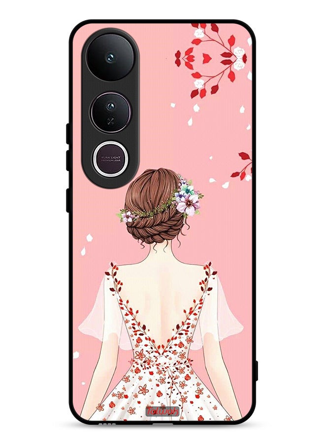 Tolwak Vivo V50 Lite Protective Case Cover Standing Girl Art