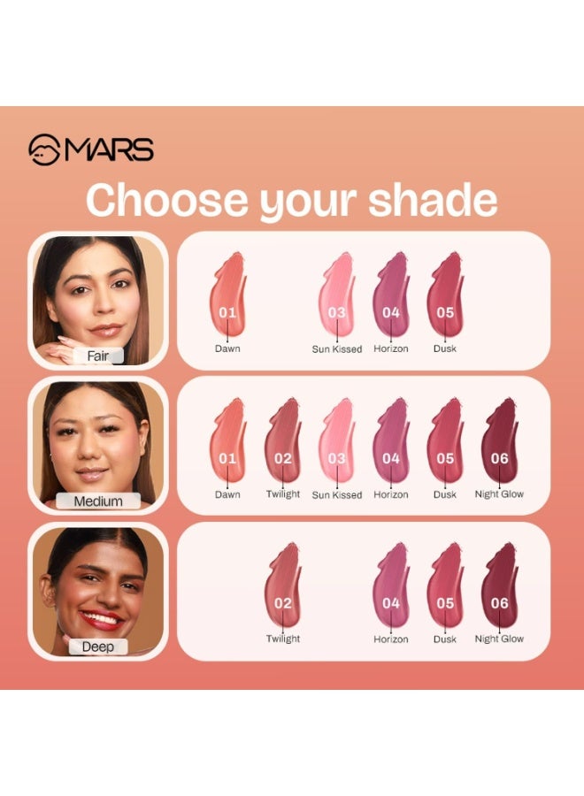 مارس أحمر خدود سائل من مارس | لمسة نهائية ندية مطفية | لون غني | تركيبة خفيفة الوزن تدوم طويلاً | تطبيق سهل (١٢ مل) (٠٢-توايلايت) - Image 4