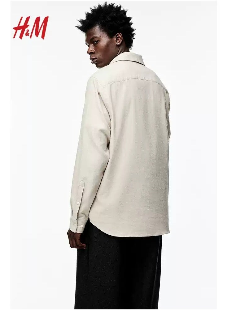 H and M - HM Autumn New Fashionable Casual Loose Long Sleeved Shirt - Image 1