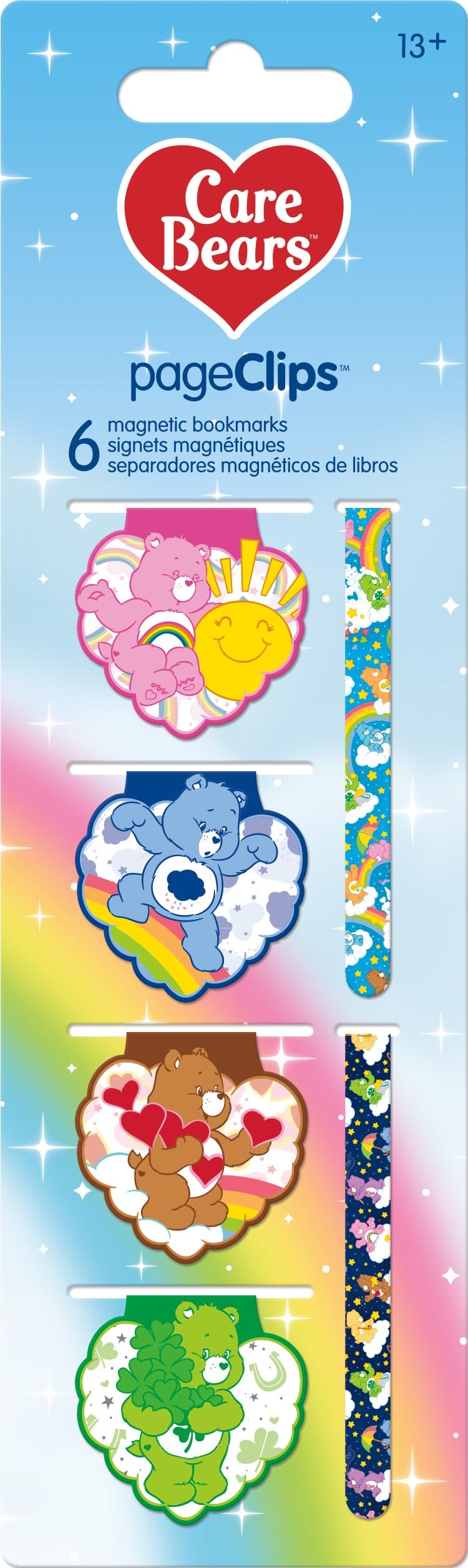 Trends International Care Bears Magnetic Page Clips 6-Pack Stationery - Image 1