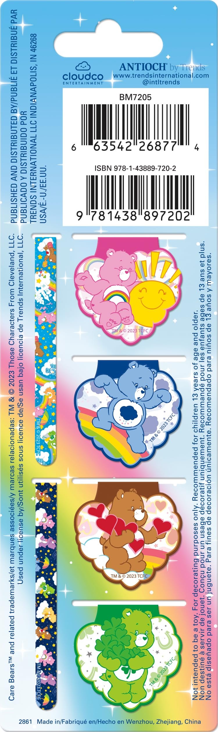 Trends International Care Bears Magnetic Page Clips 6-Pack Stationery - Image 3