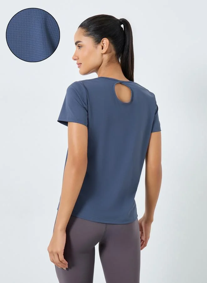 ستايلي اكتيف بلوزة بتفاصيل بارزة الملمس