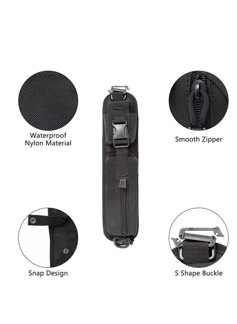 Excefore 2 Pack Backpack Shoulder Strap, Molle Accessory Pouch, Molle EDC Waist Pouch,Tactical Compact EDC Pouch Additional Backpack Strap, Suitable for Hiking - Image 4