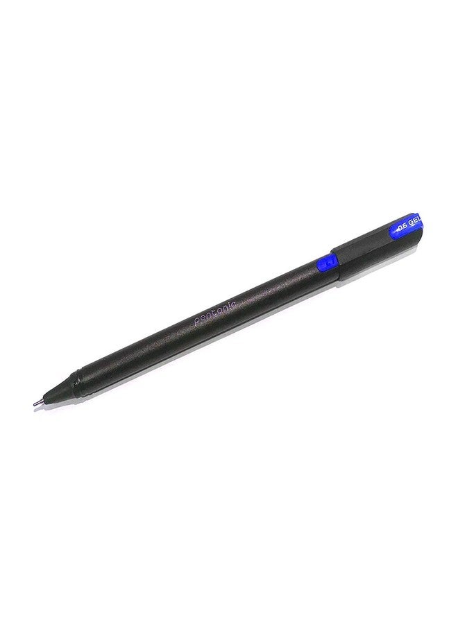 Pentonic 0.6mm Gel Pen & Refill Combo | Black Body | Blue Ink | 10 Pcs Pens with 10 Pcs Refills - Image 4
