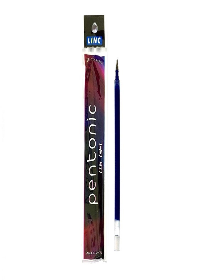 Pentonic 0.6mm Gel Pen & Refill Combo | Black Body | Blue Ink | 10 Pcs Pens with 10 Pcs Refills - Image 3