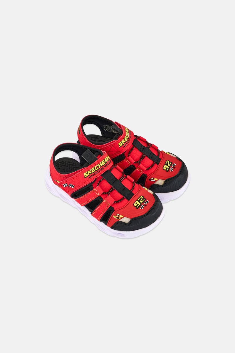 SKECHERS Kids Boy Thermo Splash Velcro Closure Sandals, Red - Image 2