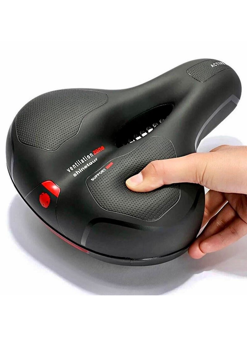 Trinx ActiveZone Ultra-Comfort Bike Saddle – Central Airflow, Memory Gel, Shock & Water Resistant - Image 2