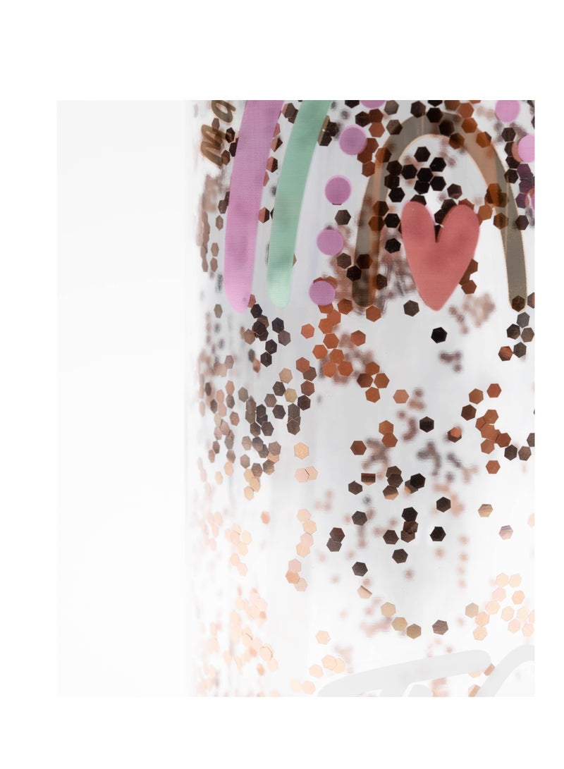 Tiny Wheel Kids Glitters Tritan Water Bottle, 600ml Portable Drink Cup, Leak-Proof u0026 Eco-Friendly, BPA u0026 BPS-Free for School - Image 3