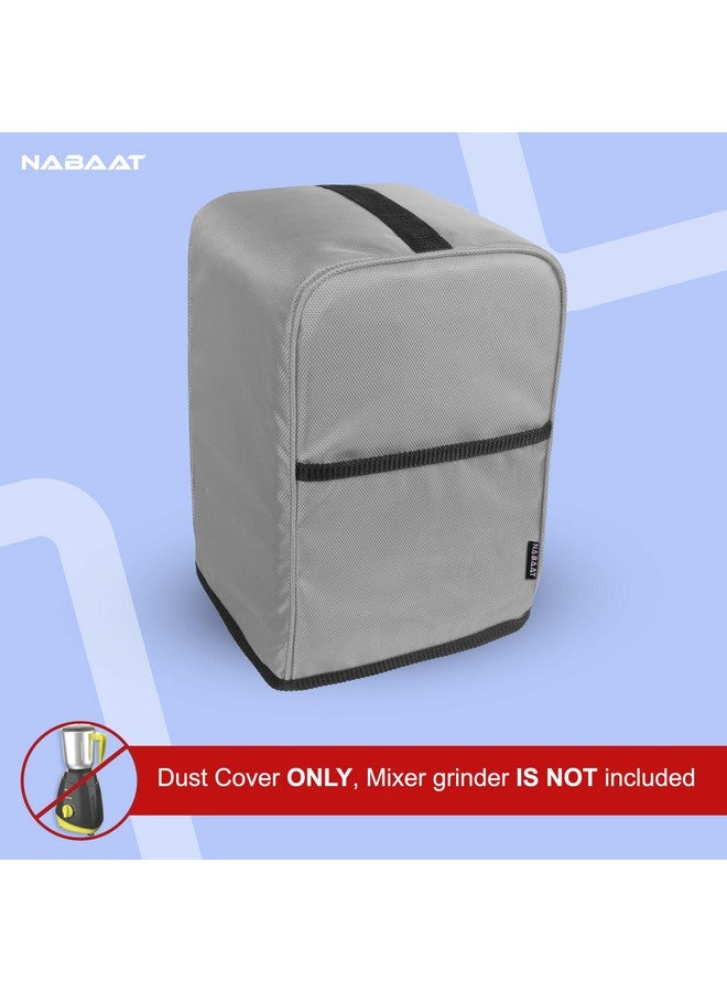 Nabaat Mixer Grinders Waterproof Dust Cover for Kitchen Table Top Standard Size, Light Grey (8”X 8”X 12.5”) - Image 5