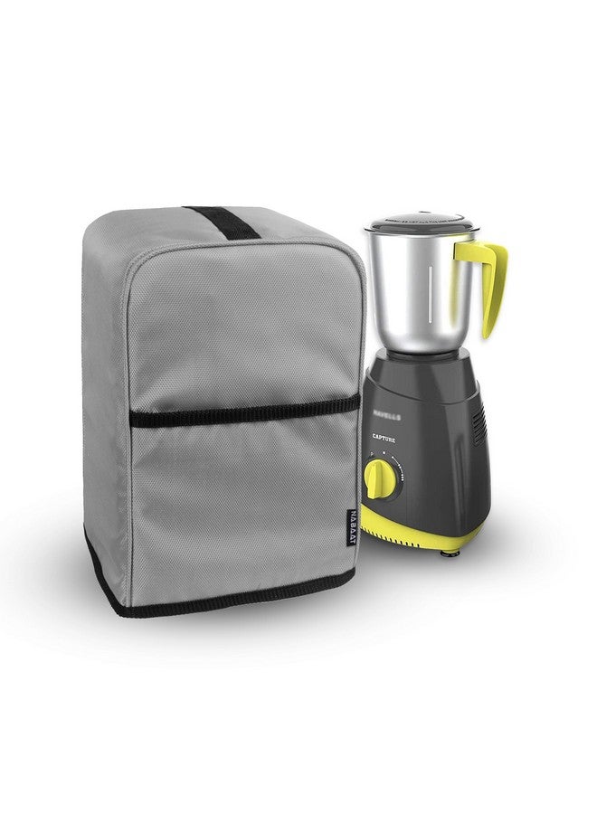Nabaat Mixer Grinders Waterproof Dust Cover for Kitchen Table Top Standard Size, Light Grey (8”X 8”X 12.5”) - Image 1