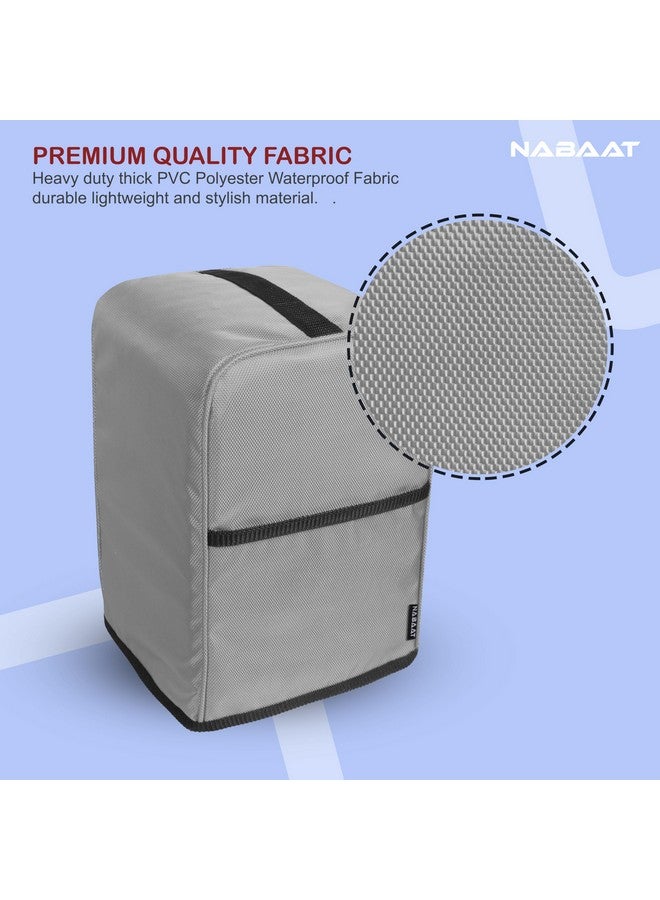 Nabaat Mixer Grinders Waterproof Dust Cover for Kitchen Table Top Standard Size, Light Grey (8”X 8”X 12.5”) - Image 3