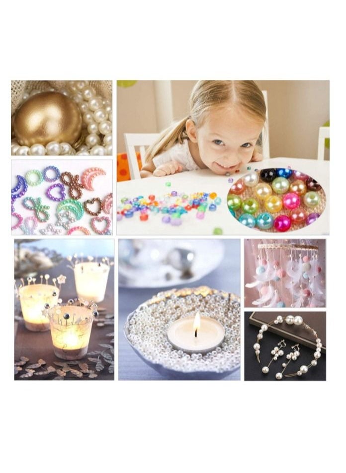 Grab Mantra - Multicolor Round Pearl Beads For Handicraft Jewelry, Necklaces, Bracelets, Handmade Household Craft - Image 1