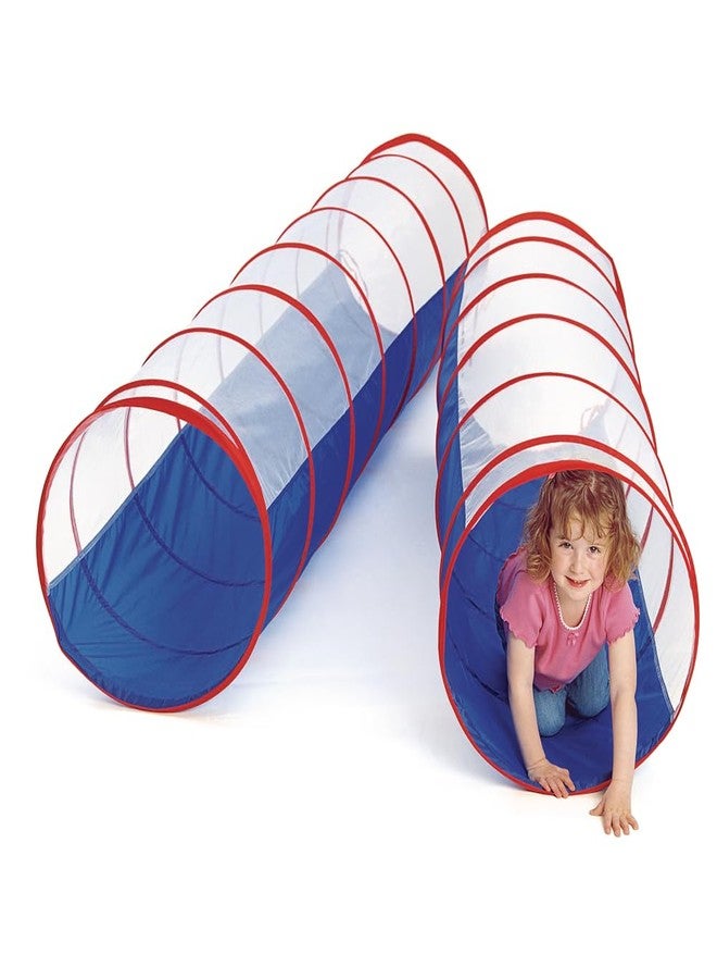 Excellerations 6-Foot Assembly-Free Adventure Play Tunnel for Kids Indoor & Outdoor Pop-Up Crawl Toy - Image 1