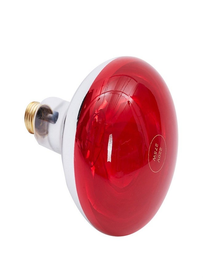 Generic Infrared Heat Lamp Bulb for Infra Red Heat Lamps 275 Watt 230V Red Light Bulb E27  - Image 1