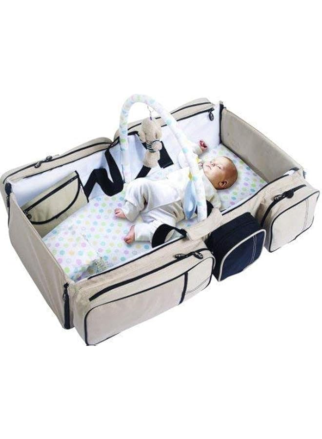 إيروريكس سرير أطفال 3 في 1، حقيبة محمولة لتغيير حفاضات الأطفال والنوم والسفر للبنات والأولاد - Image 1