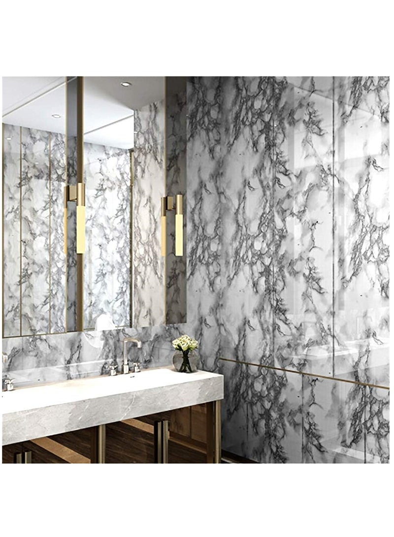 ورق جدران من الرخام الأبيض والأسود ورق جدران من الرخام - Image 5