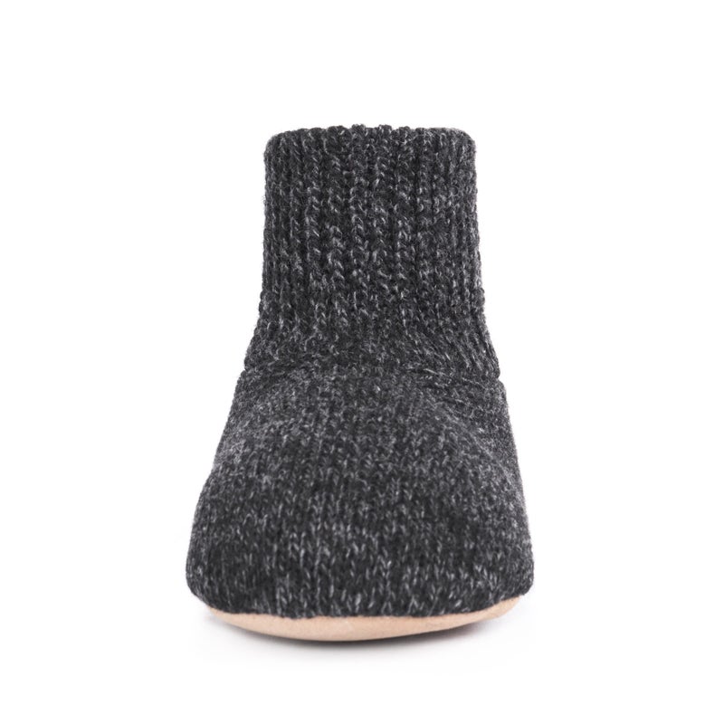 MUK LUKS Men's Morty Ragg Wool Slipper Sock, Black, 2X-Large - Image 4