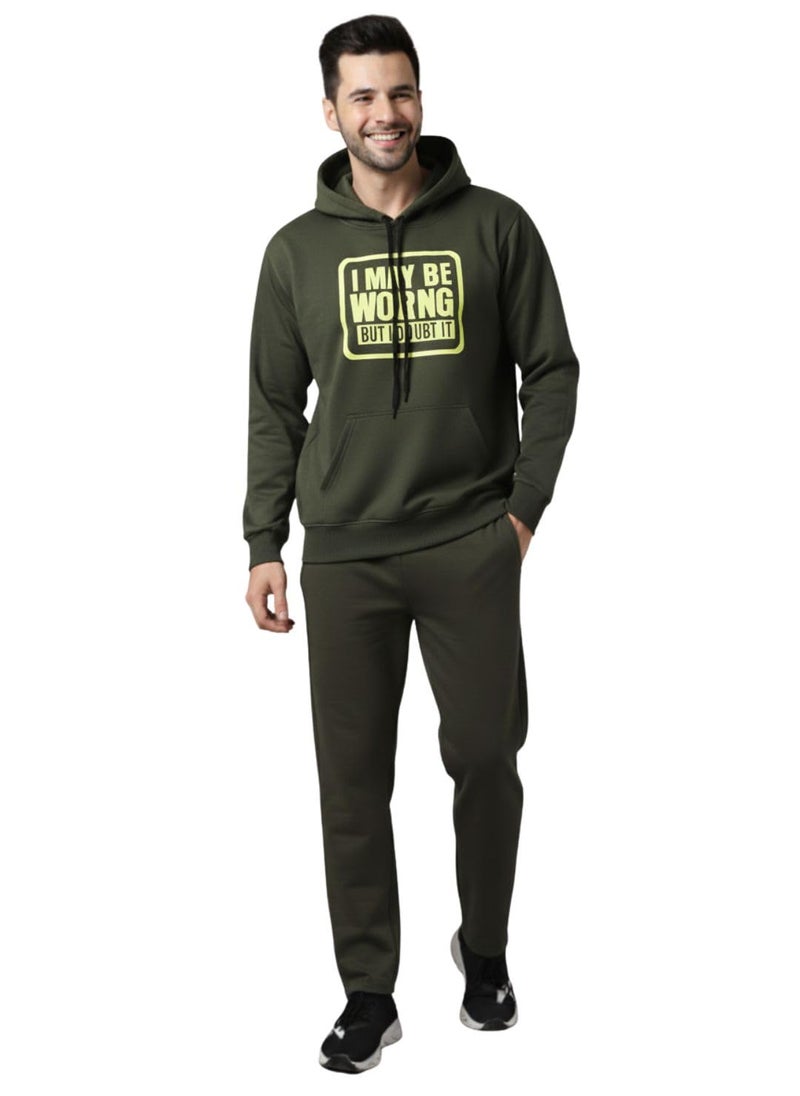 Mack Jonney Graphic Print Track Suit for men | Co-ord Set | Warm Fleece Tracksuit Set | Full Sleeve Hoodie-M4864 - Image 1