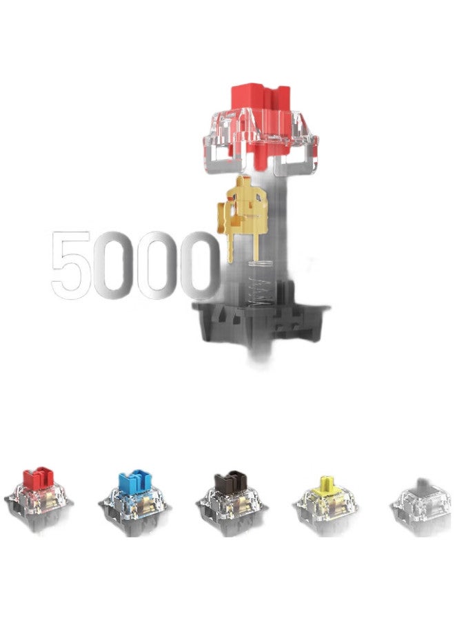 A4Tech S510R Mechanical Keyboard, Wired High-End Gaming Peripheral, External For Computer And Laptop, Blood Hand Phantom Gaming Keyboard, 104 Keys, Rgb, Brown Switch - Image 1