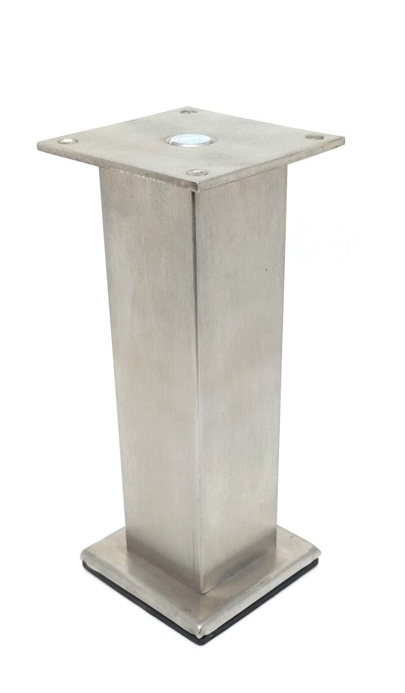 Generic eHardware Depot Stainless Steel Square Shape Sofa Furniture Table Leg SS Matt Finish 8 inch  - Image 3