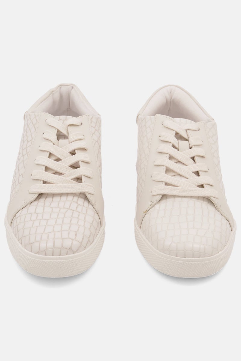 Katy Perry Women Medium The Rizzo Lace Up Casual Shoes, Ivory - Image 3