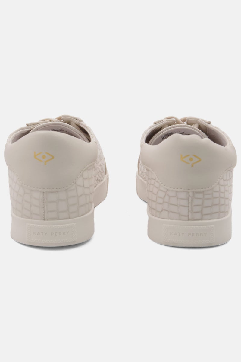 Katy Perry Women Medium The Rizzo Lace Up Casual Shoes, Ivory - Image 2